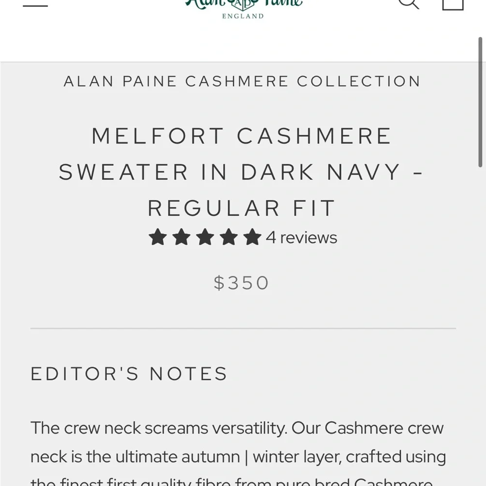 Vintage Cashmere Sweater - Picture 2 of 6